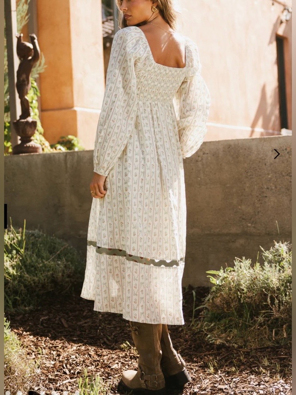 Boheme Mylo Bow Midi Dress - Picture 2 of 14